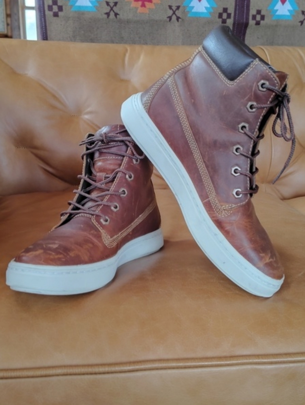 Timberland Londyn Leather Sneaker Boots- Women's Size 7.5